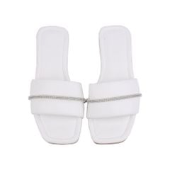 Dép Xẹp Hạnh Dung Bản Ngang Phối Kim Sa HD12232AM