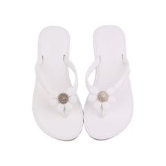 Dép Xẹp Hạnh Dung Kẹp Đính Bông HD12239AM