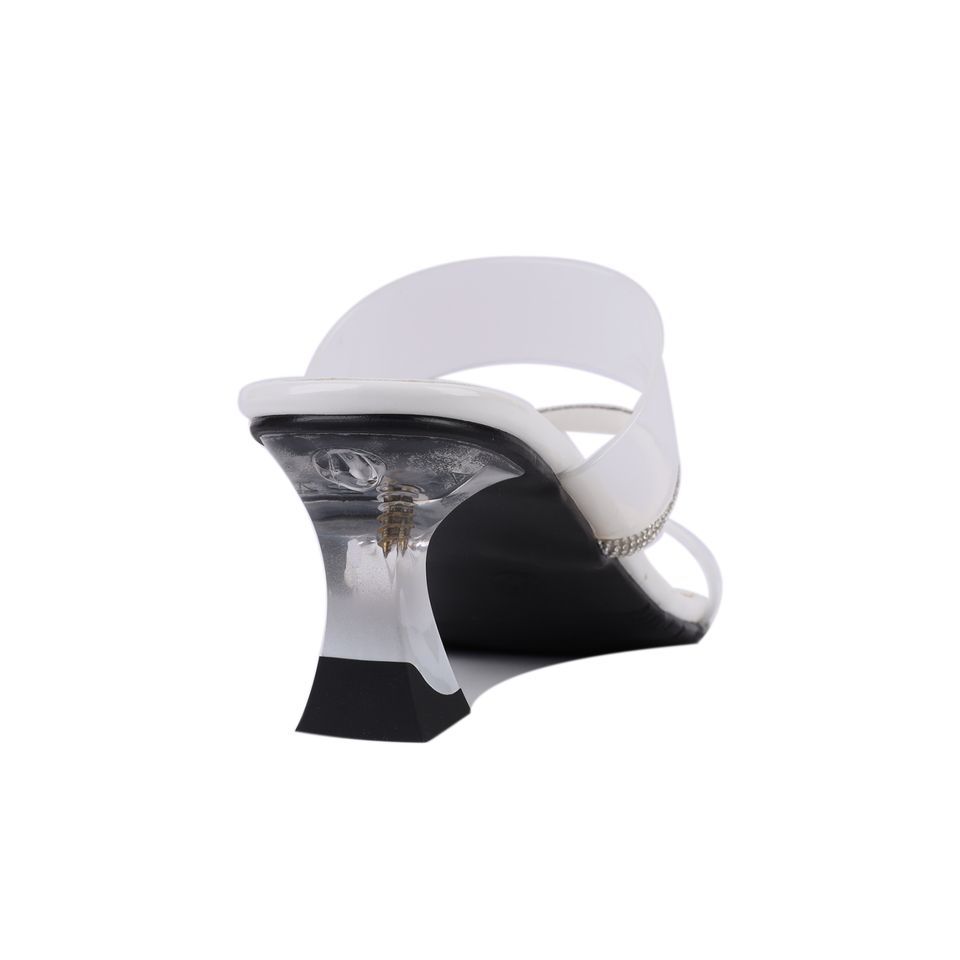Dép Cao Gót Hạnh Dung Bản Dây Trong Gót Mica HD12248AM