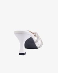 Dép Cao Gót Hạnh Dung Quai Phối Dây Xoàn HD12260AM