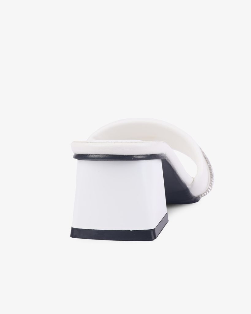 Dép Cao Gót Hạnh Dung Gót Trụ Bản Ngang Xoàn HD12261AM