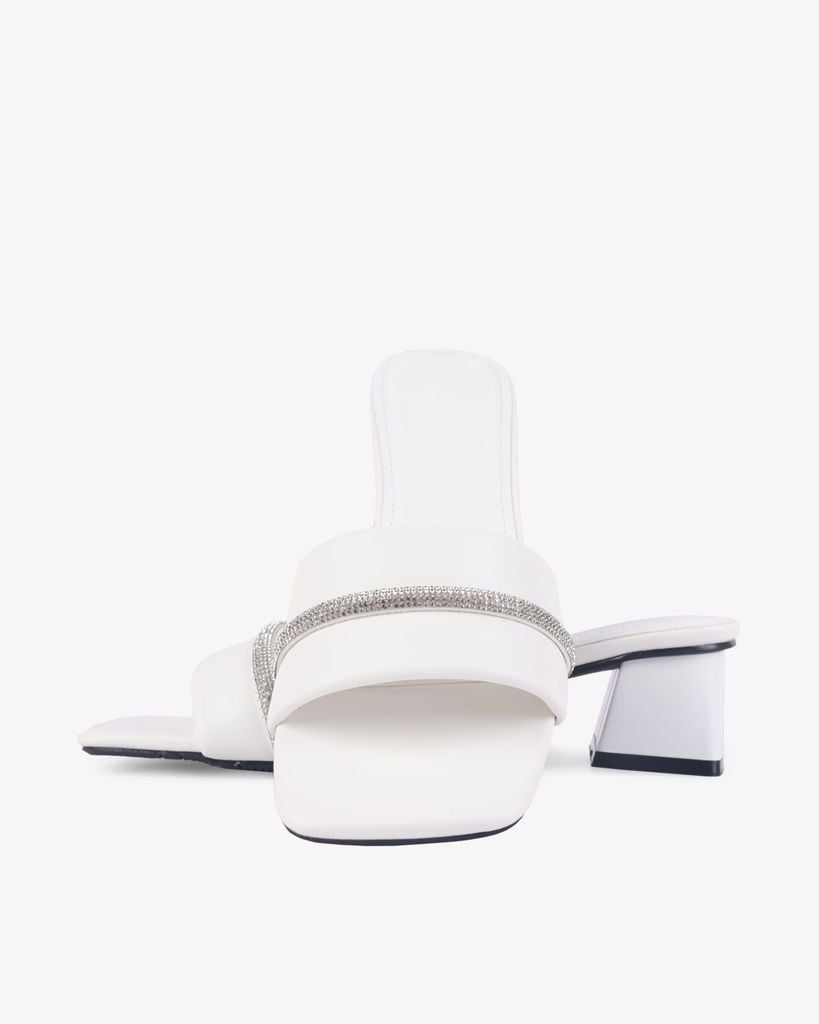 Dép Cao Gót Hạnh Dung Gót Trụ Bản Ngang Xoàn HD12261AM