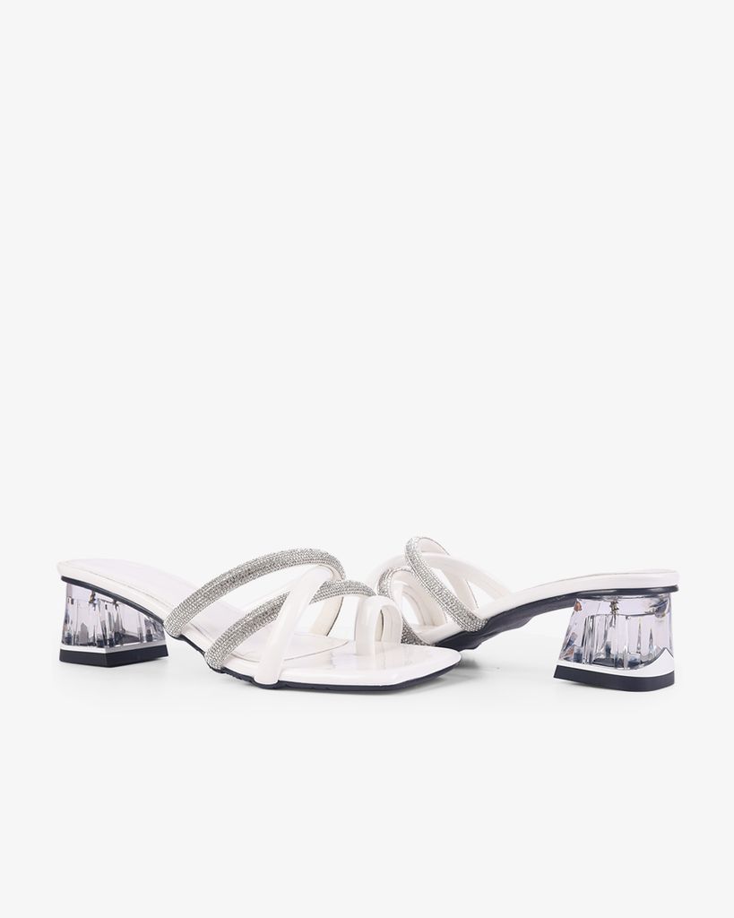 Dép Cao Gót Hạnh Dung Xỏ Ngón Gót Mica HD12264AM