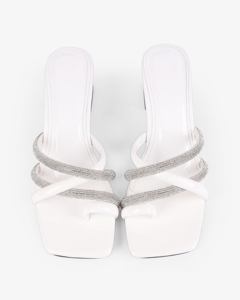 Dép Cao Gót Hạnh Dung Xỏ Ngón Gót Mica HD12264AM