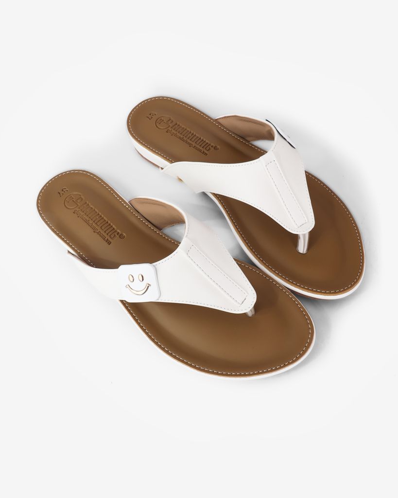 Dép Xẹp Hạnh Dung Kẹp Khóa Mặt Cười HD12283AM