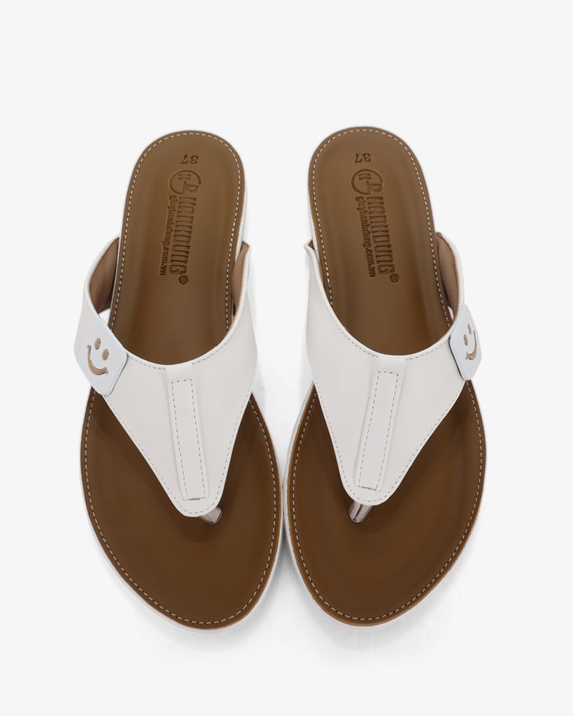 Dép Xẹp Hạnh Dung Kẹp Khóa Mặt Cười HD12283AM