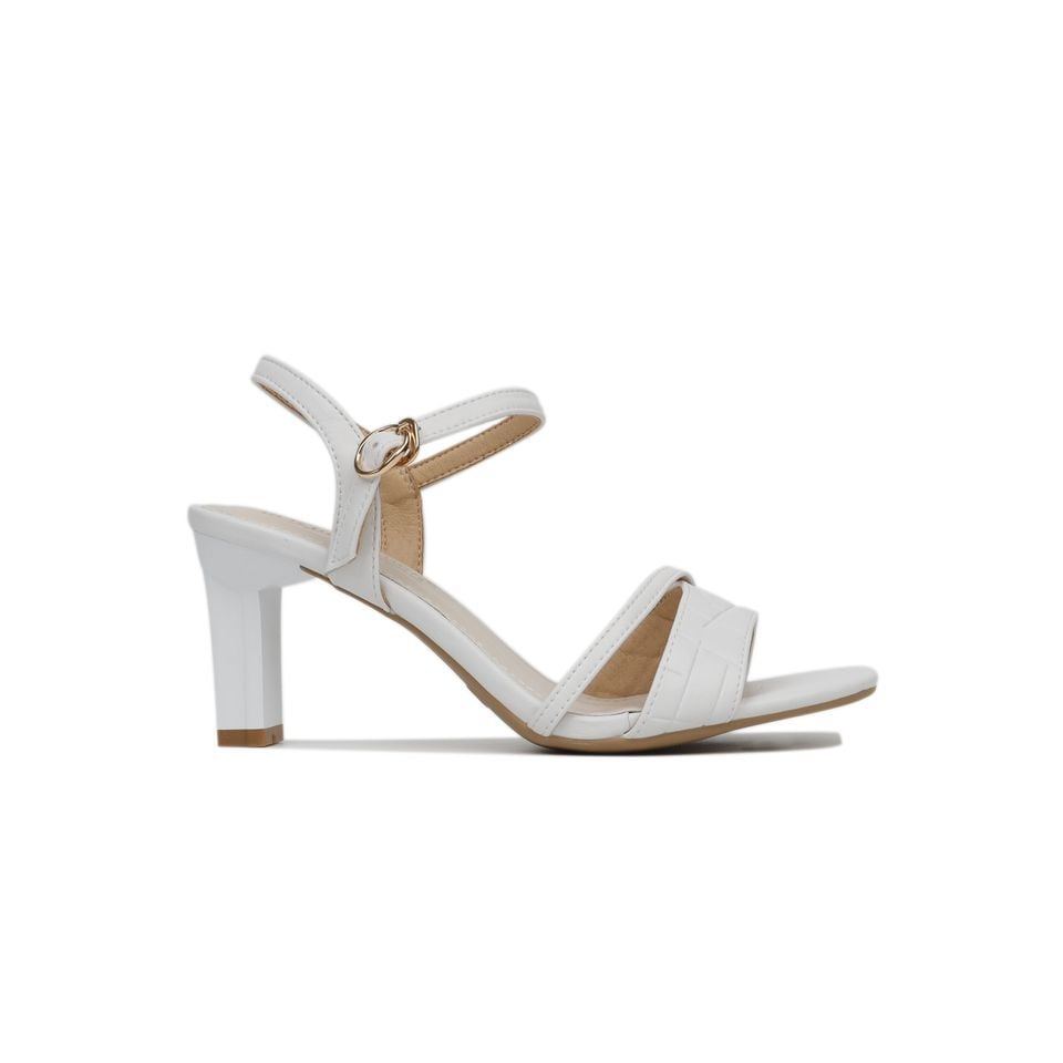 Sandal Cao Gót Hạnh Dung Bản Ngang Dây Mảnh HD27141BI