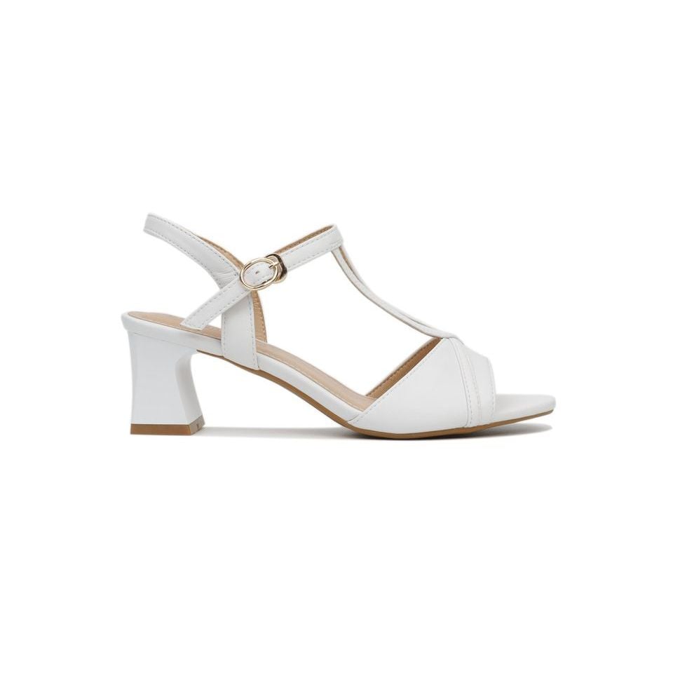 Sandal Cao Gót Hạnh Dung Bản Ngang Nối Dây HD27146BI