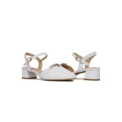 Sandal Cao Gót Hạnh Dung Bít Mũi Đính Đá HD27149BI