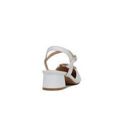 Sandal Cao Gót Hạnh Dung Bít Mũi Đính Đá HD27149BI