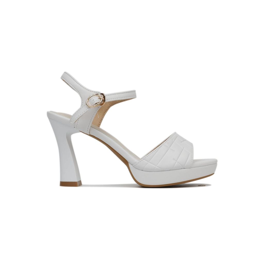 Sandal Cao Gót Hạnh Dung Quai Họa Tiết HD27151BI