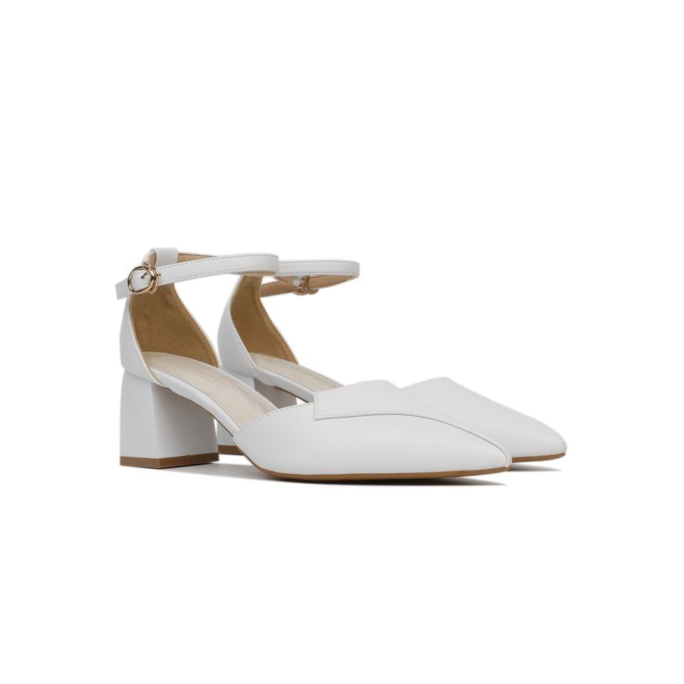 Sandal Cao Gót Hạnh Dung Bít Mũi Cách Điệu Bít Hậu HD27152BI