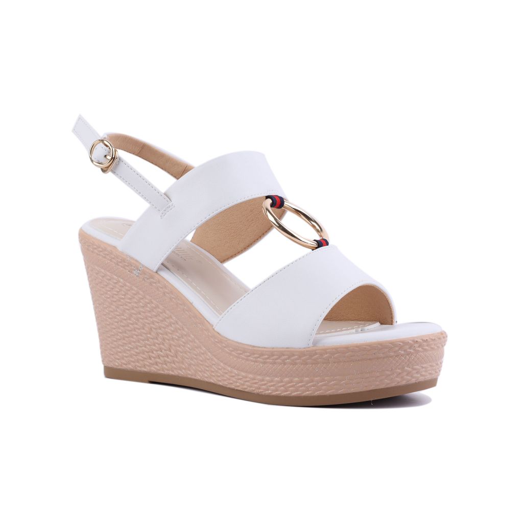 Sandal Xuồng Hạnh Dung Phối Phụ Kiện Tròn HD27208BI