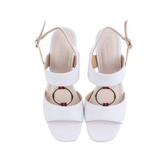 Sandal Cao Gót Hạnh Dung Bản Phối Phụ Kiện TRòn HD27209BI