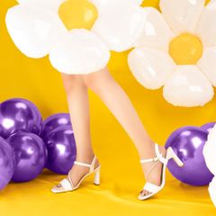 Sandal Cao Gót Hạnh Dung Bản Ngang Caro Dây Đính Đá HD27210BI
