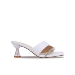 Dép Cao Gót Hạnh Dung Xỏ Ngón Cách Điệu HD27219BI