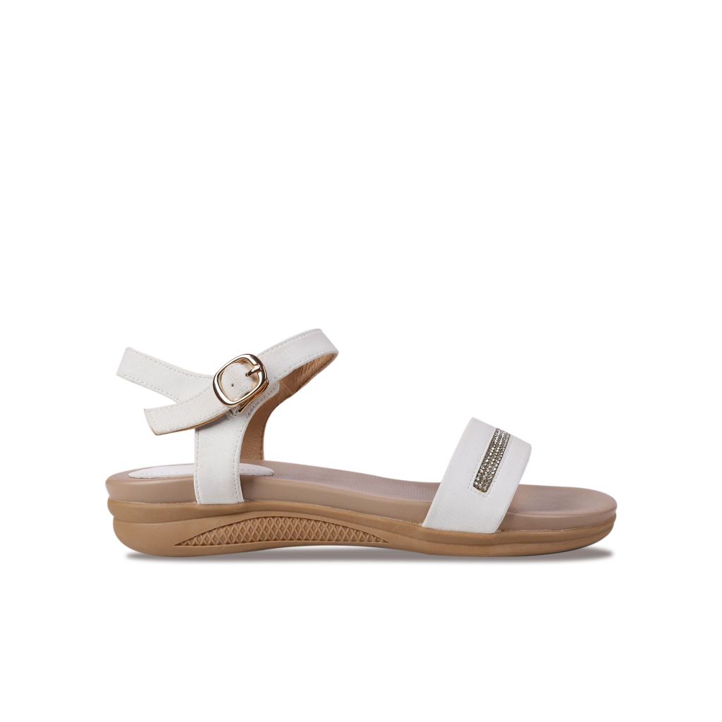Sandal Đế Xuồng Hạnh Dung Quai Ngang Xoàn HD27243BI
