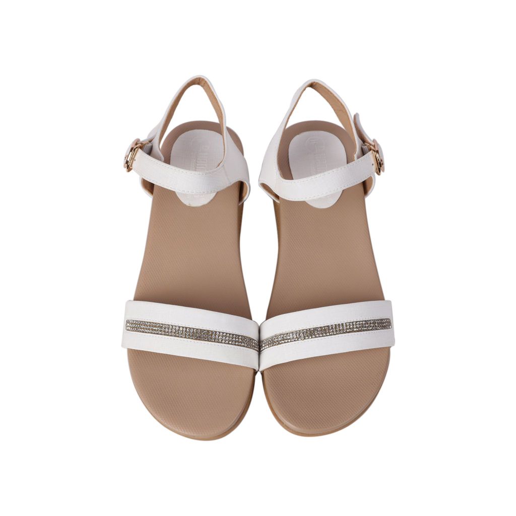Sandal Đế Xuồng Hạnh Dung Quai Ngang Xoàn HD27243BI