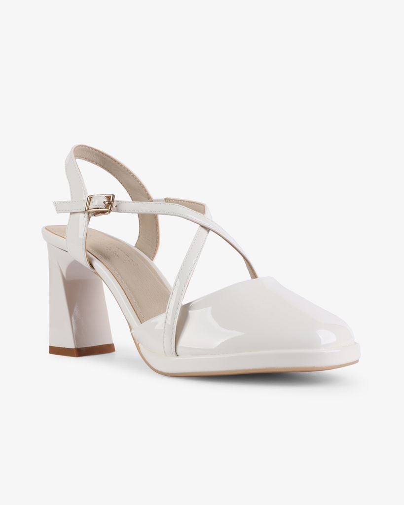 Sandal Cao Gót Hạnh Dung Dây Đan Chéo HD27257BI
