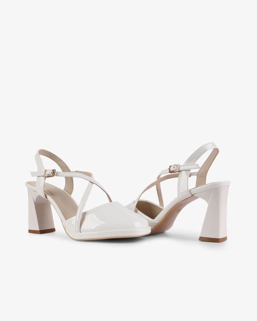 Sandal Cao Gót Hạnh Dung Dây Đan Chéo HD27257BI