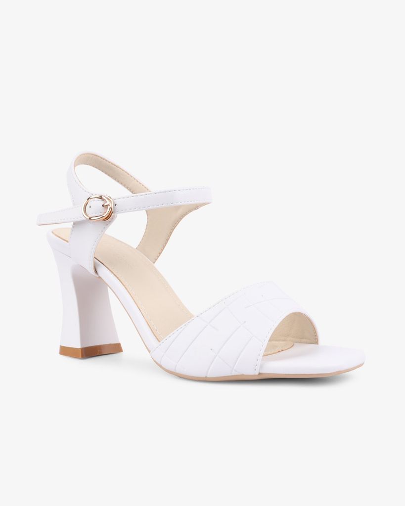 Sandal Cao Gót Hạnh Dung Quai Bản Cách Điệu HD27270BI