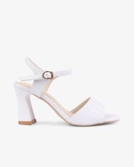 Sandal Cao Gót Hạnh Dung Quai Bản Cách Điệu HD27270BI