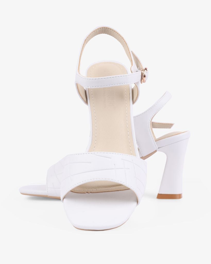 Sandal Cao Gót Hạnh Dung Quai Bản Cách Điệu HD27270BI