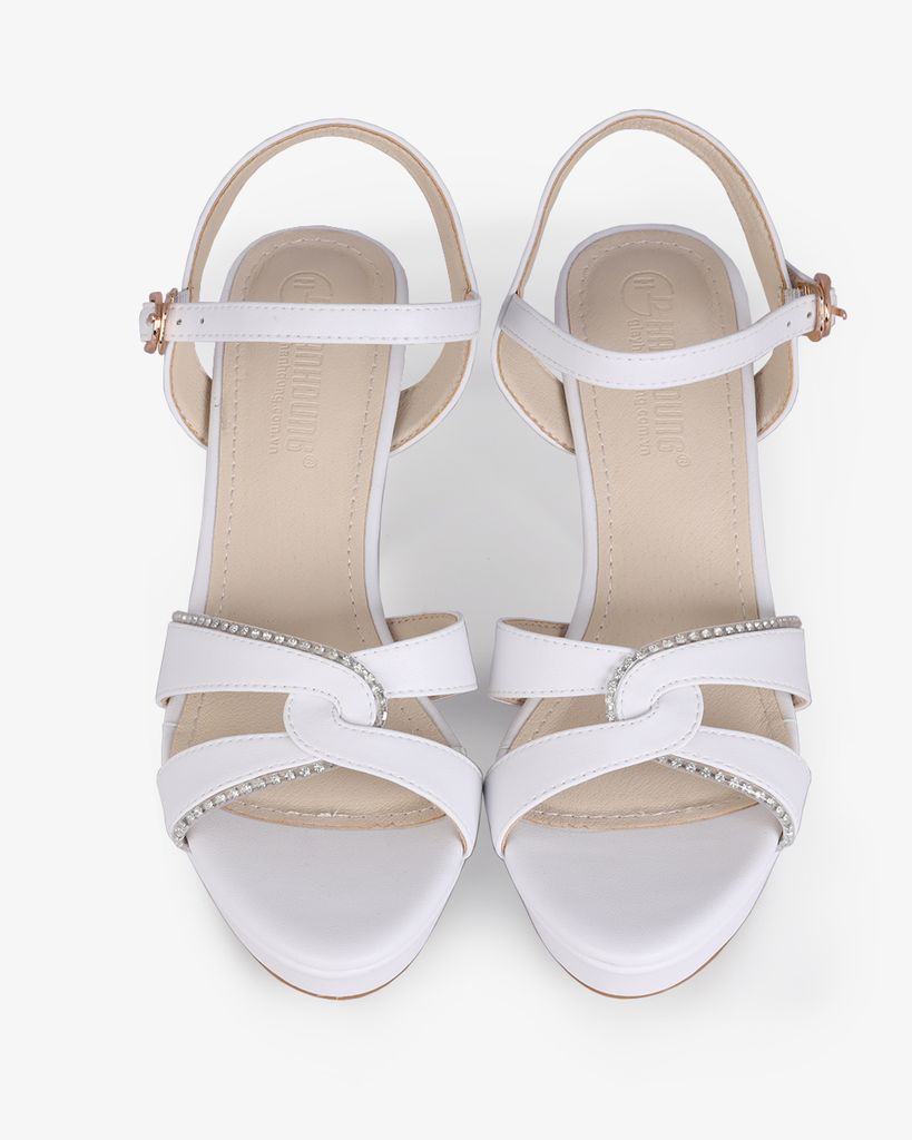 Sandal Cao Gót Hạnh Dung Mũi Đúp Thanh Lịch HD27278BI