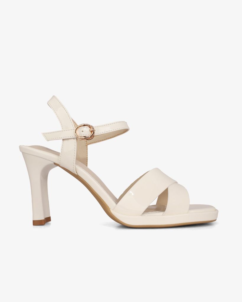 Sandal Cao Gót Hạnh Dung Quai Chéo Gót Trụ HD27307BI