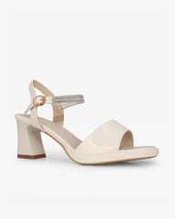 Sandal Cao Gót Hạnh Dung Bản Lớn Dây Xoàn HD27310BI