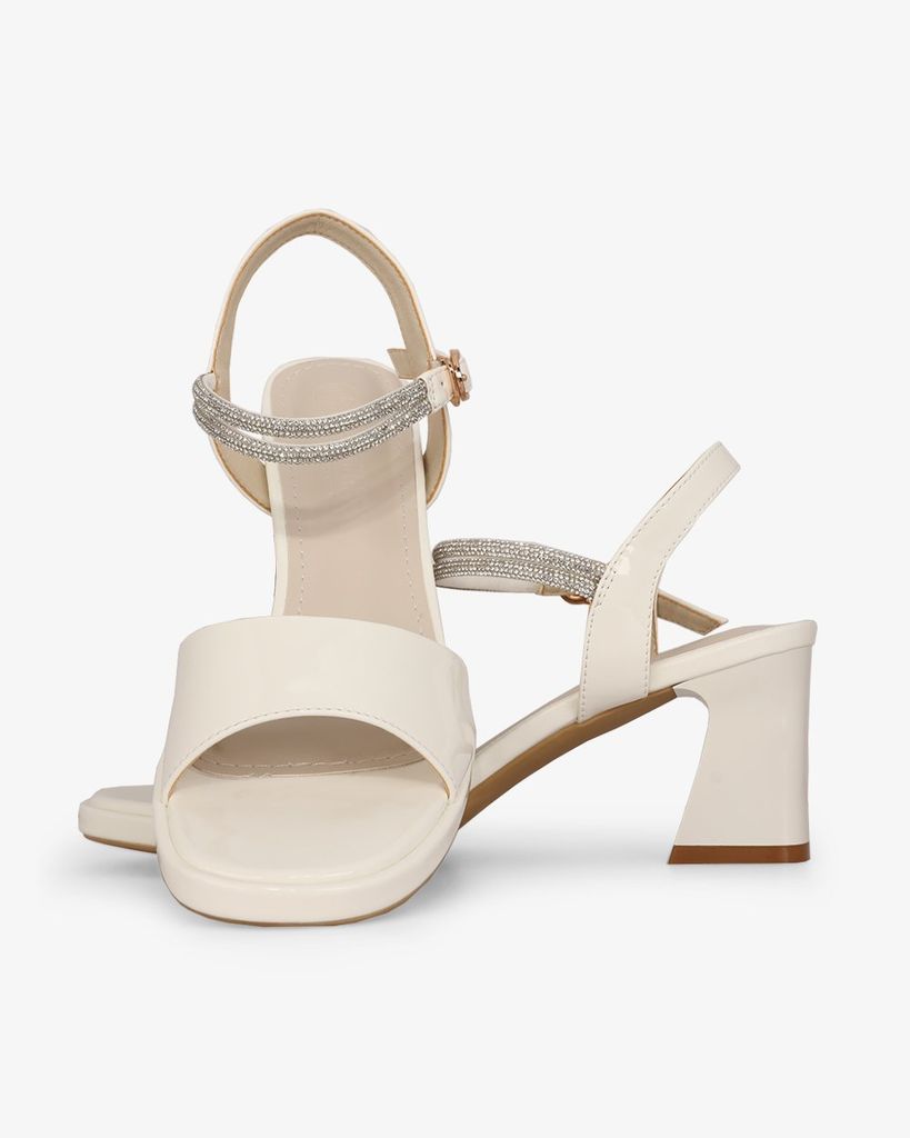 Sandal Cao Gót Hạnh Dung Bản Lớn Dây Xoàn HD27310BI