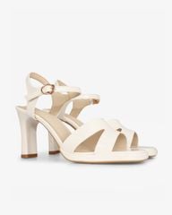 Sandal Cao Gót Hạnh Dung Quai Bóng Chữ H  HD27311BI