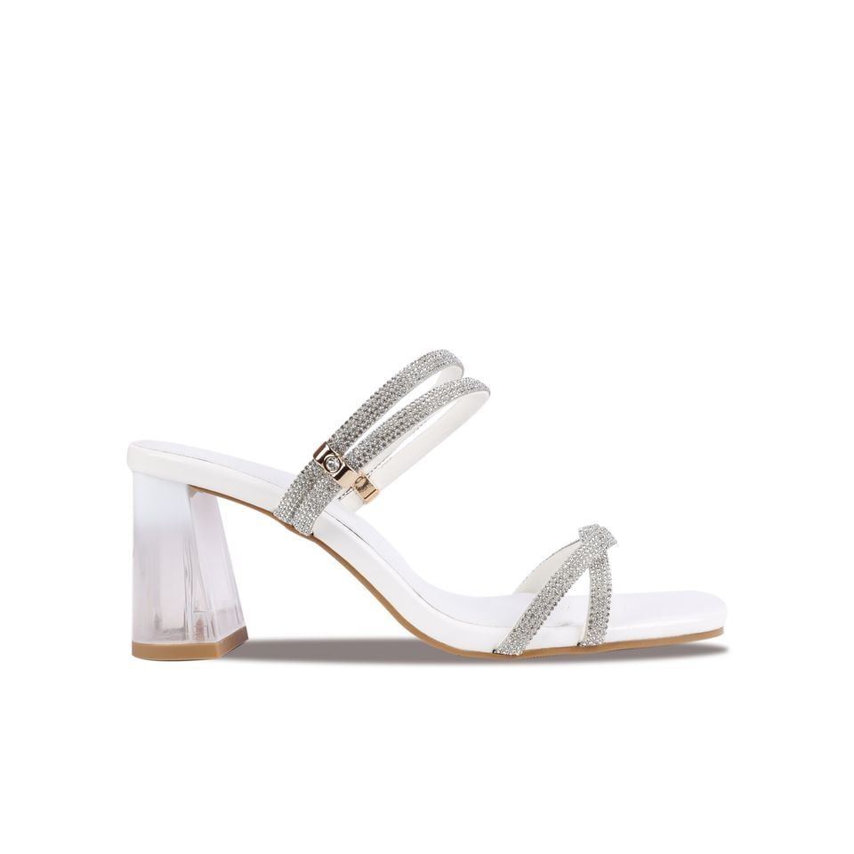 Sandal Cao Gót Hạnh Dung Gót Mica Quai Kim Tuyến HD29145AY