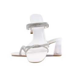 Sandal Cao Gót Hạnh Dung Gót Mica Quai Kim Tuyến HD29145AY
