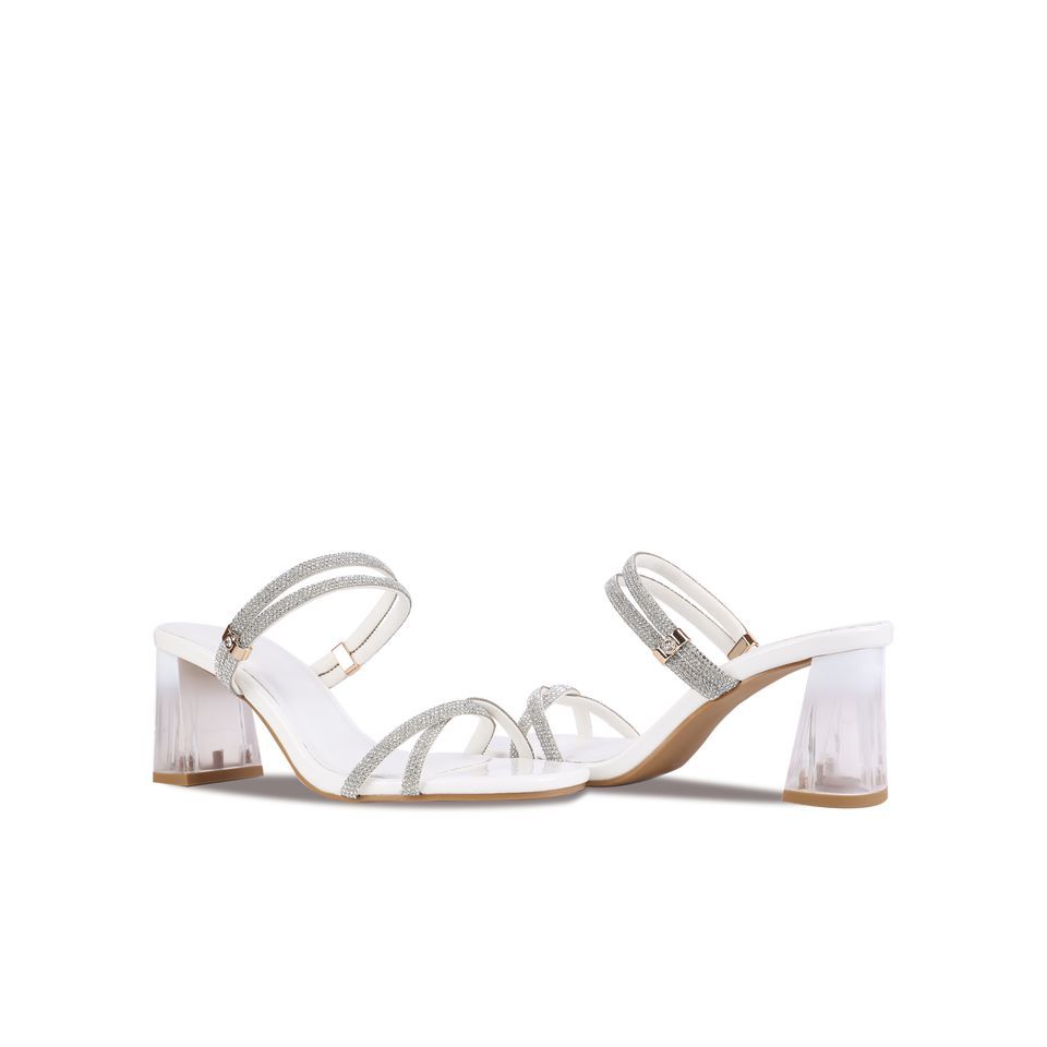 Sandal Cao Gót Hạnh Dung Gót Mica Quai Kim Tuyến HD29145AY
