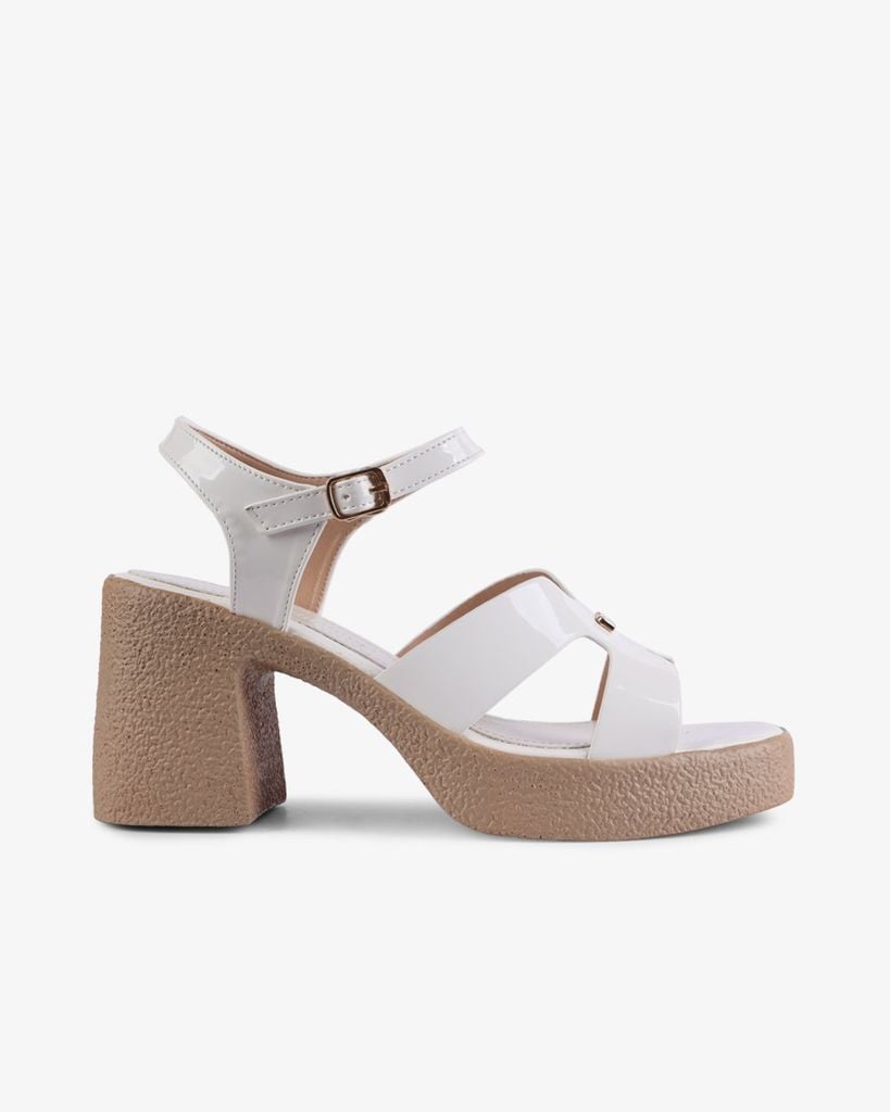 Sandal Cao Gót Hạnh Dung Quai Bóng Chữ H HD29155AY