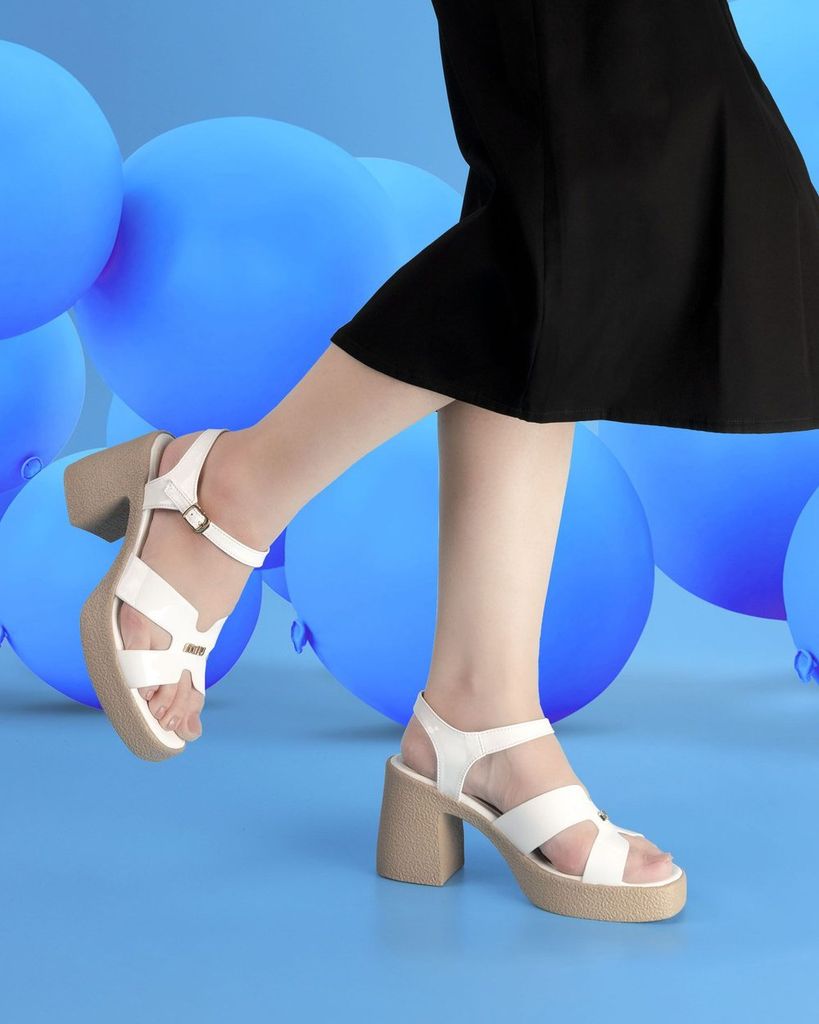 Sandal Cao Gót Hạnh Dung Quai Bóng Chữ H HD29155AY