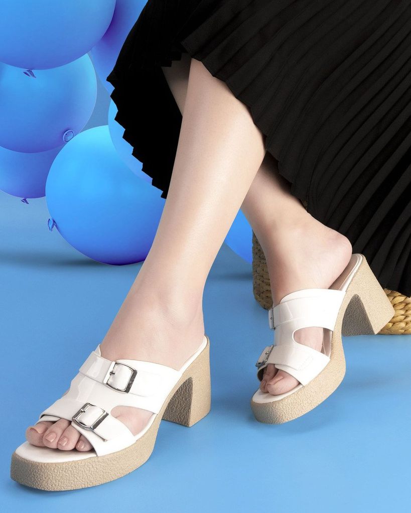 Dép Cao Gót Hạnh Dung Quai Bóng Khóa Nịt HD29157AY