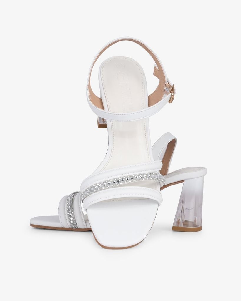 Sandal Cao Gót Hạnh Dung Quai Phối Xoàn Gót Mica HD29159AY
