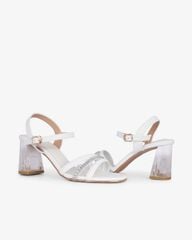 Sandal Cao Gót Hạnh Dung Quai Phối Xoàn Gót Mica HD29159AY