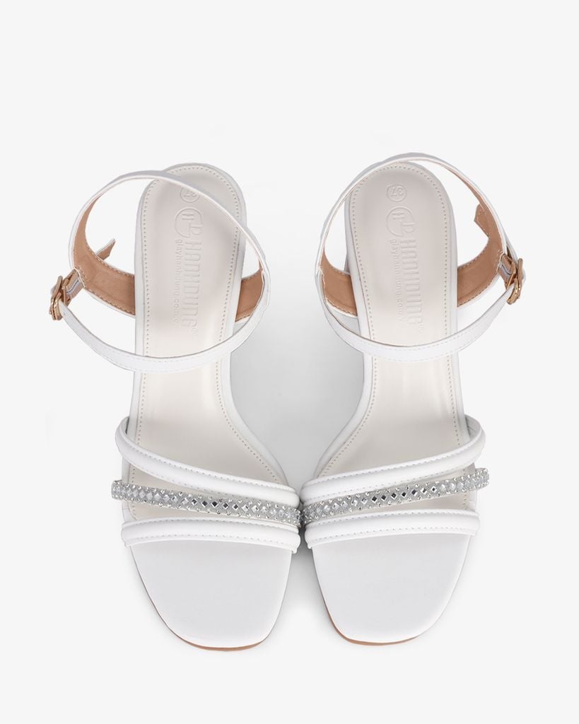 Sandal Cao Gót Hạnh Dung Quai Phối Xoàn Gót Mica HD29159AY