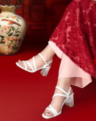 Sandal Cao Gót Hạnh Dung Quai Mảnh HD29161AY