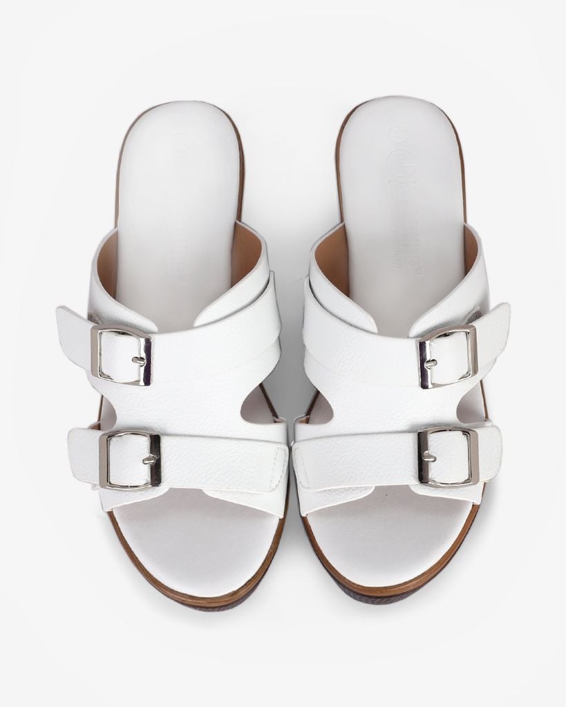 Dép Đế Xuồng Hạnh Dung Quai Bản Khóa Nịt HD29169AY