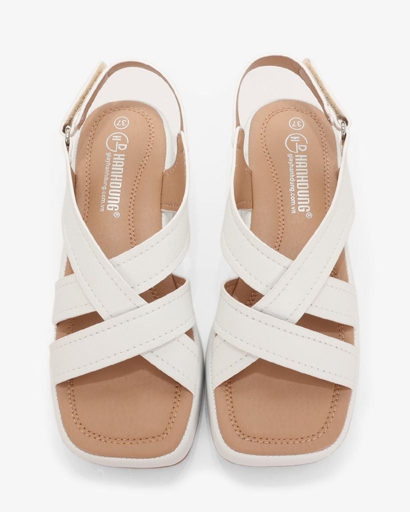 Sandal Đế Xuồng Hạnh Dung Quai Chéo Lớn HD29173AY