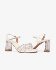 Sandal Cao Gót Hạnh Dung Quai Dây Đính Đá HD29174AY