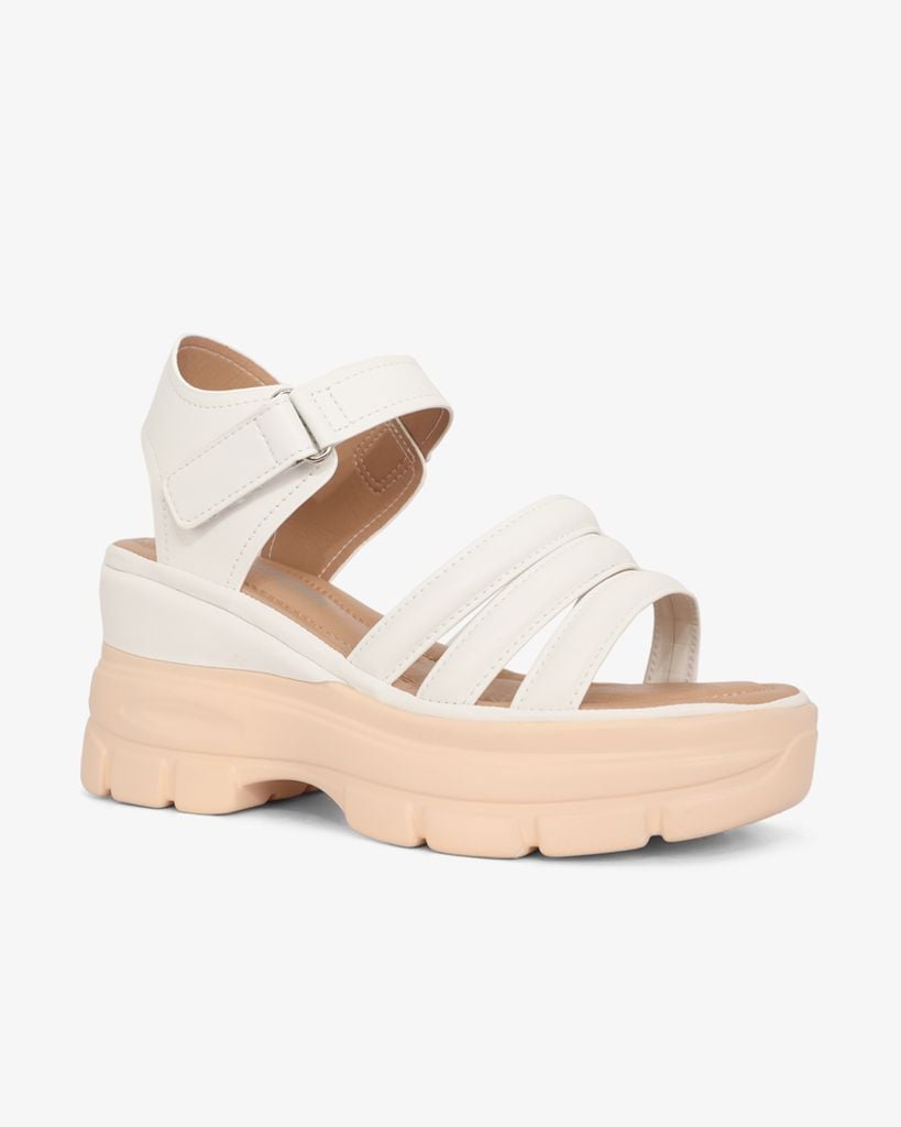 Sandal Đế Xuồng Hạnh Dung Quai Dây Ngang Hậu Dán HD29176AY