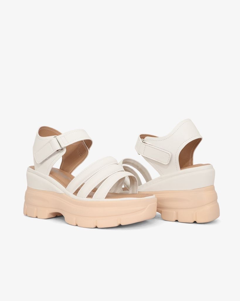 Sandal Đế Xuồng Hạnh Dung Quai Dây Ngang Hậu Dán HD29176AY