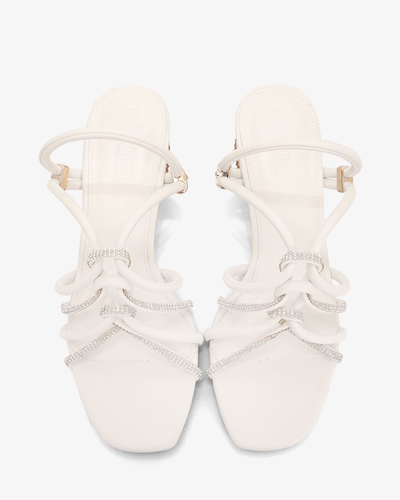 Sandal Cao Gót Hạnh Dung Quai Luồn Xoàn Gót Mica HD29178AY