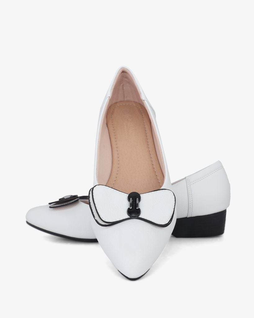 Giày Cao Gót Hạnh Dung Mũi Nhọn Nơ Bướm HD29183AY