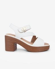 Sandal Cao Gót Hạnh Dung Quai Ngang Bản Chéo HD29187AY